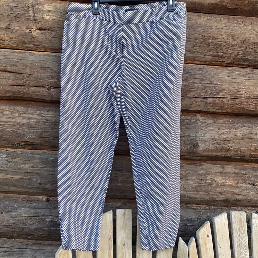 Black/white/gray cropped dress pants. Size 12